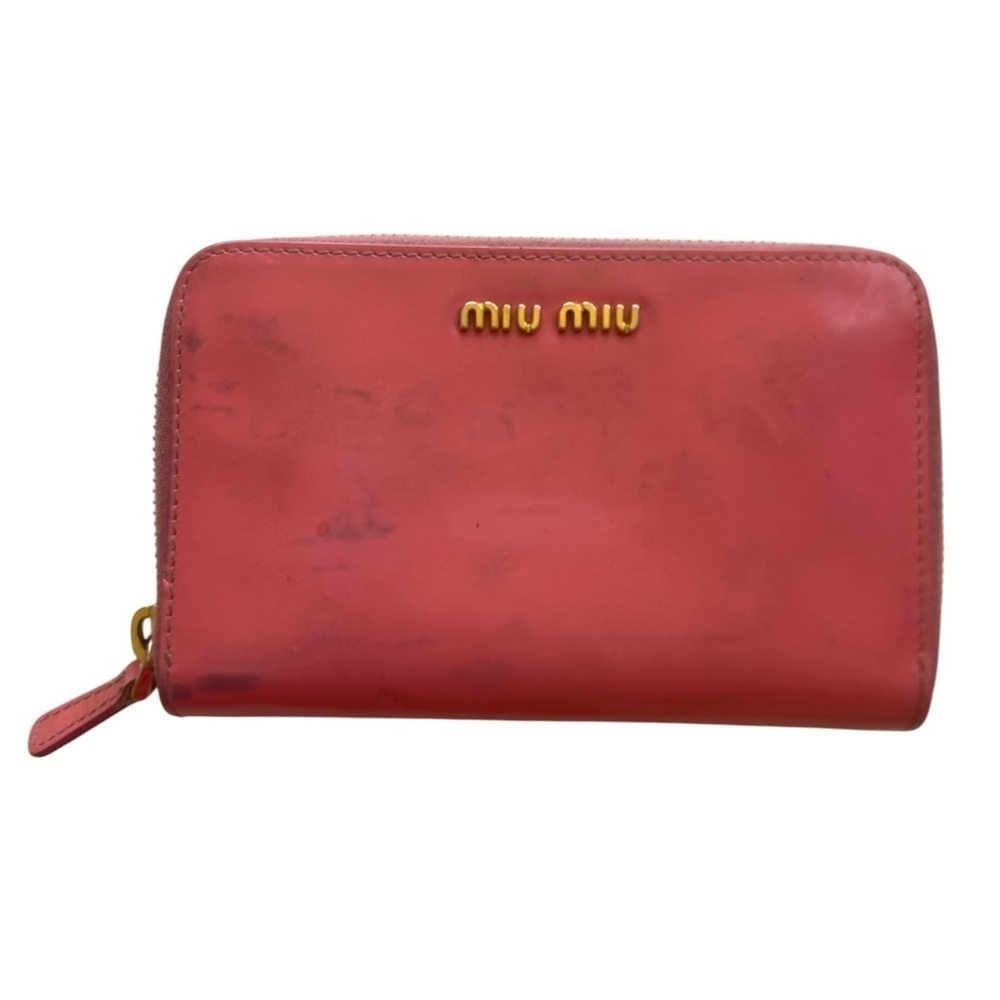 Miu Miu Coral Leather Wallet